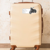 オートバイ荷物ID シール