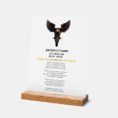 オートバイ記念詩 アクリルサイン (傾斜)