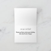 オートバイ誕生日カード カード (内部)