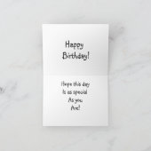 オートバイ誕生日 カード (内部)