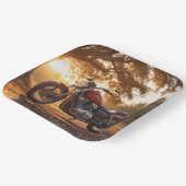 オートバイ誕生日 ペーパープレート (傾斜あり)