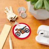 オートバイ道路標識なし キーホルダー