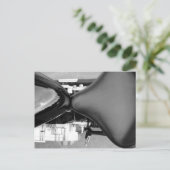 オートバイ部品シート燃料タンク写真 ポストカード (スタンド正面)