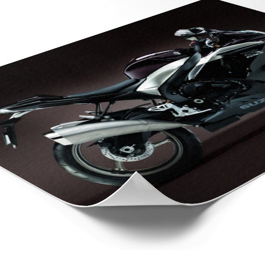 オートバイ03 ポスター (角)