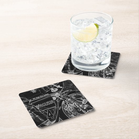 オートバイ1コアステラ スクエアペーパーコースター (インサイチュ)