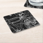 オートバイ1コアステラ スクエアペーパーコースター (アングル)