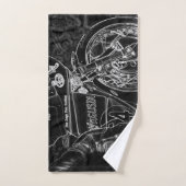 オートバイ1バクnm バスタオルセット (ハンドタオル)