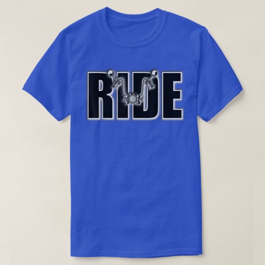 オートバイ1310に乗る Tシャツ (デザイン正面)