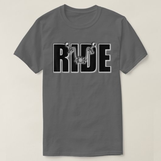 オートバイ1310に乗る Tシャツ (デザイン正面)