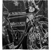 オートバイ1 sccna シャワーカーテン (正面)