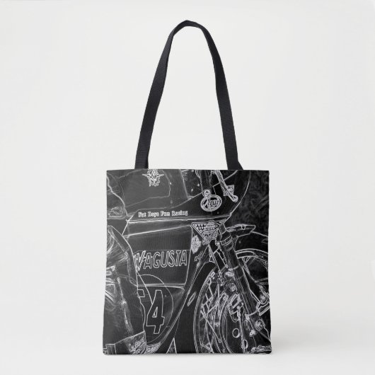 オートバイ1 stcna トートバッグ (正面)