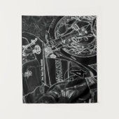 オートバイ1 wta タペストリー (正面)