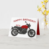 オートバイ カード (黄色い花)