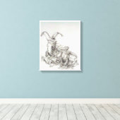 オートバイ キャンバスプリント (インサイチュ (ウッドフロア))