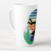 オートバイ、パラシュート、アウトドア カフェラテマグ (左アングル)