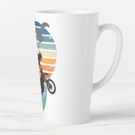 オートバイ、パラシュート、アウトドア カフェラテマグ