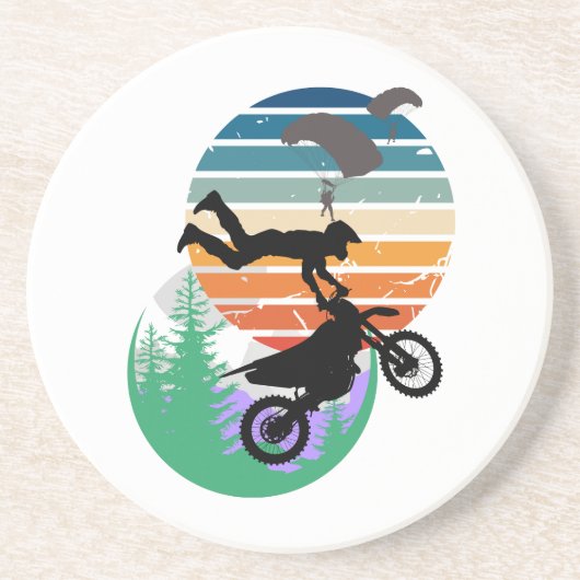 オートバイ、パラシュート、アウトドア コースター (正面)