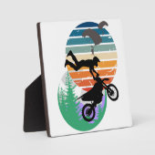 オートバイ、パラシュート、アウトドア フォトプラーク (正面)