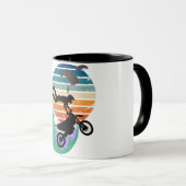 オートバイ、パラシュート、アウトドア マグカップ (正面右)