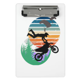 オートバイ、パラシュート、アウトドア ミニクリップボード