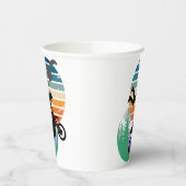 オートバイ、パラシュート、アウトドア 紙コップ (左)