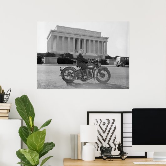 オートバイ – ファースト・ウーマン ポスター (ホームオフィス)