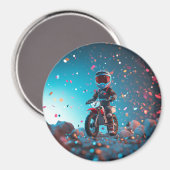 オートバイ | ボーイズ誕生日パーティー マグネット (正面/裏面)