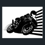 オートバイ ポスター<br><div class="desc">オートバイ(日本語解説)疾走するバイク。</div>