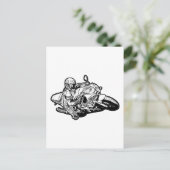 オートバイ ポストカード (スタンド正面)