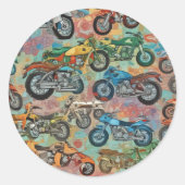 オートバイ ラウンドシール (正面)