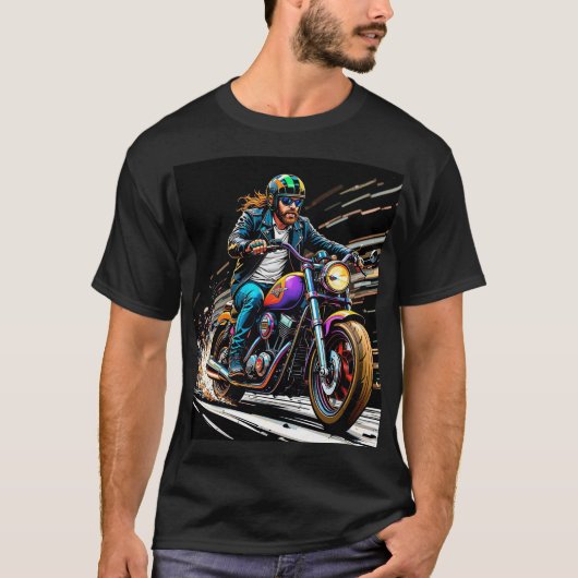 オートバイ・レース Tシャツ (正面)