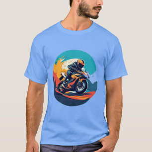 オートバイ・レース Tシャツ