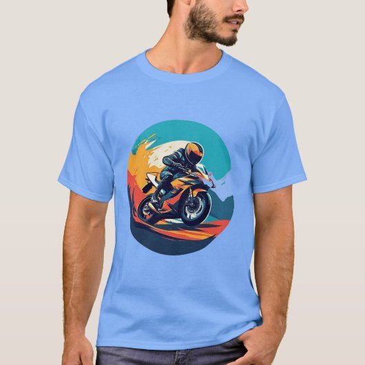 オートバイ・レース Tシャツ (正面)