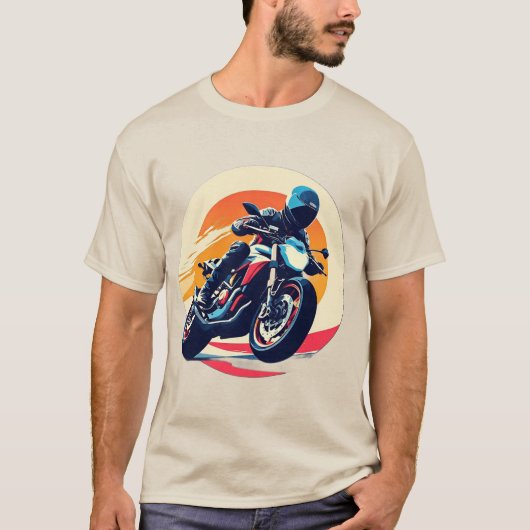 オートバイ・レース Tシャツ (正面)