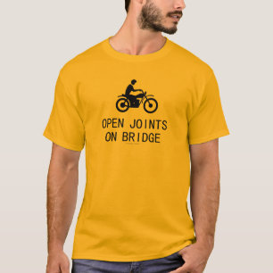 オートバイ-橋のフランス結び Tシャツ
