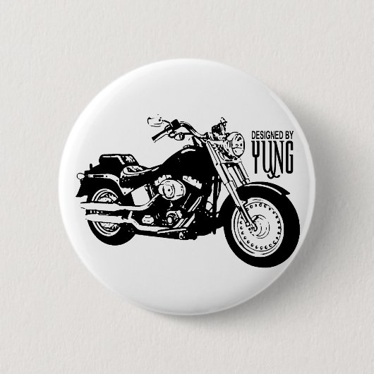 オートバイ 缶バッジ (正面)