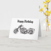 オートバイ…1、ハッピーバースデー カード (黄色い花)