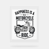 オートバイinデザートサボスウエスタンセット(3) アクリルサイン (正面)