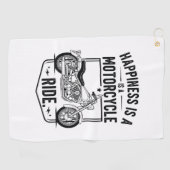 オートバイinデザートサボスウエスタンセット(3) ゴルフタオル (横)