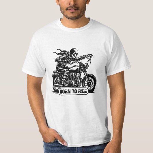 オートバイTシャツデザイン Tシャツ (正面)