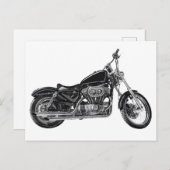 オートバイV ポストカード (正面/裏面)
