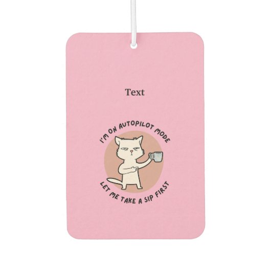 オートパイロットモードおもしろいCat カーエアーフレッシュナー (正面)