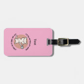 オートパイロットモードおもしろいCat ラゲッジタグ (正面横)