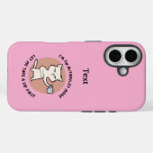 オートパイロットモードの面白い猫 Case-Mate iPhoneケース (裏面 (横))