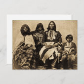 オートファミリーヴィンテージステレオビューセピア ポストカード (正面/裏面)