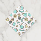 オートフルーツパターン夏ラインスケッチありがとう フェイバータグ (裏面)