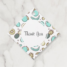 オートフルーツパターン夏ラインスケッチありがとう フェイバータグ