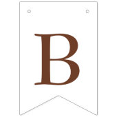 オートブラウンハートの赤ちゃんシャワー時間バンティングフラグ バンティングフラッグ (第1の旗)