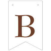 オートブラウンハートの赤ちゃんシャワー時間バンティングフラグ バンティングフラッグ (第3の旗)