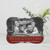 オートブラック&ホワイトフォトクリスマファンシース シーズンカード (スタンド正面)